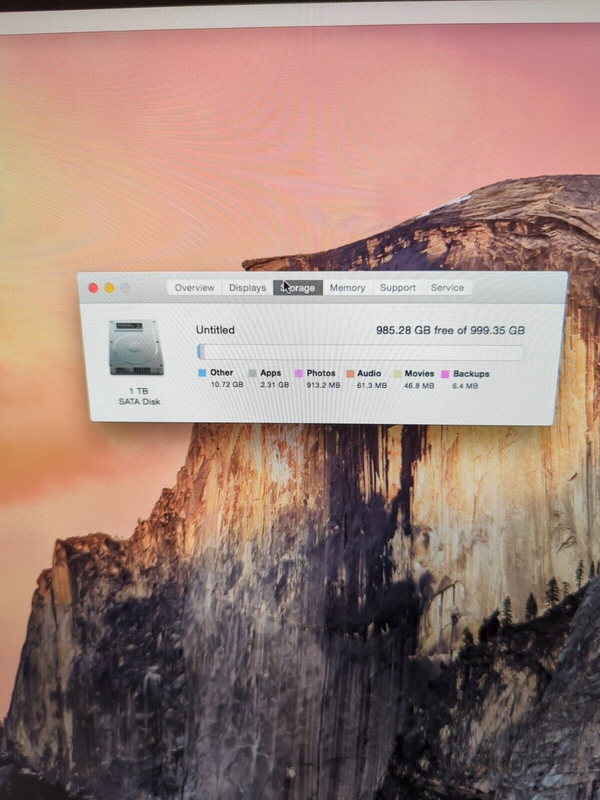(GRADE A) Apple 27" iMAC A1419 2013 INTEL  i5 3.4GHz /8GB RAM/ 1TB HDD/10.10 -