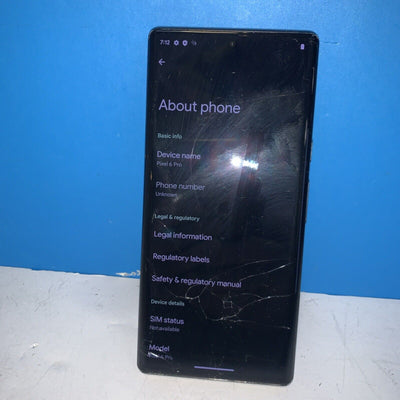 Google Pixel 6 Pro 128GB Unlocked - broken screen