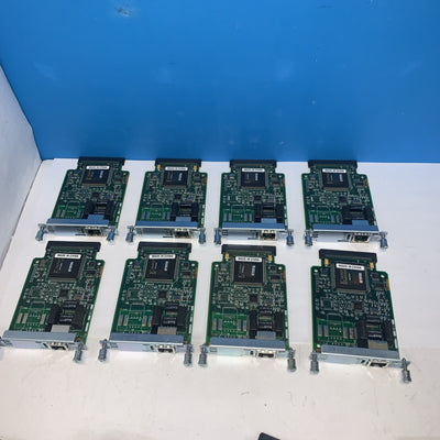 Lot of 8 Cisco VWIC-1MFT-T1 1-Port T1/E1 Multiflex Trunk Voice Interface Card