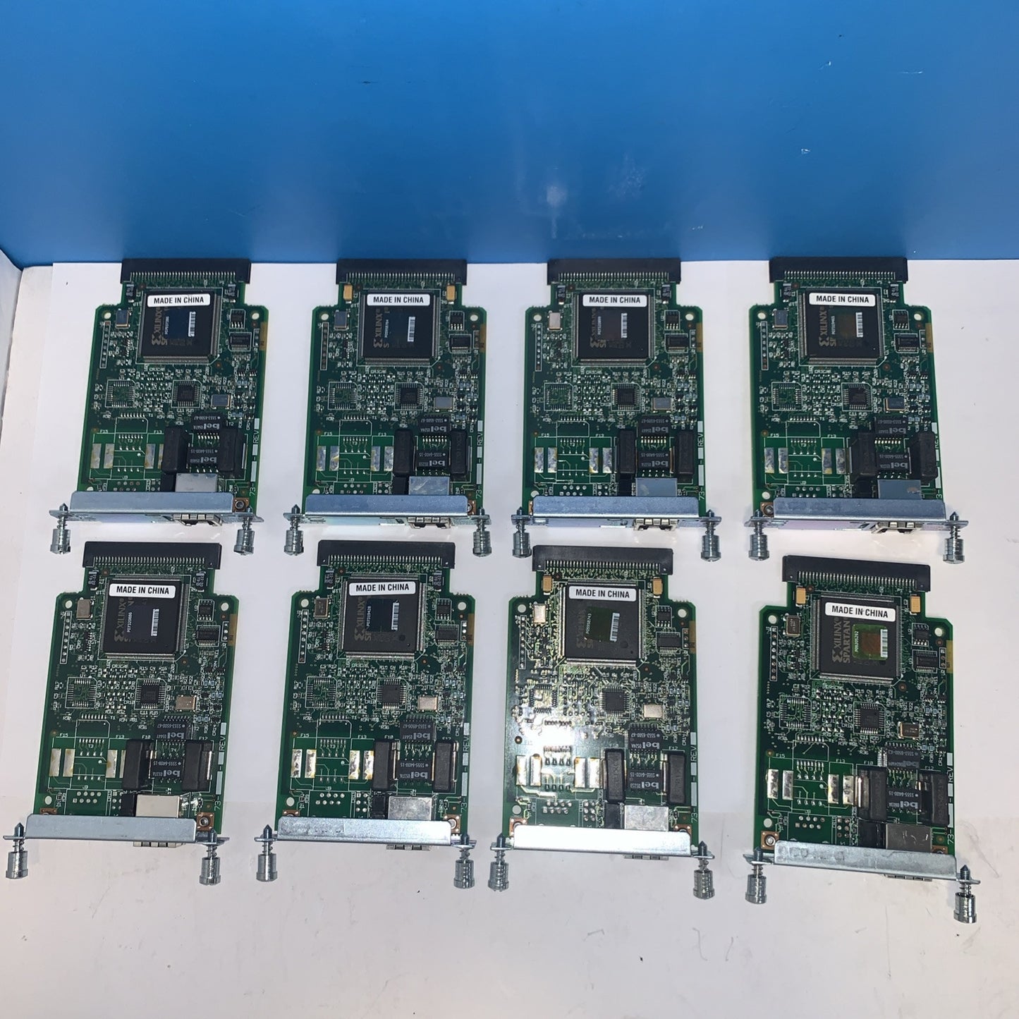 Lot of 8 Cisco VWIC-1MFT-T1 1-Port T1/E1 Multiflex Trunk Voice Interface Card