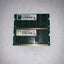 Lot of 2 Transcend 2GB 2RX8 DDR2 800  PC6400 800MHZ laptop memory