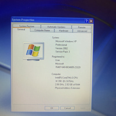 Dell Inspiron N5040 15.6" Intel i3 2.67GHZ 3GB RAM 640GB Windows XP Pro SP3