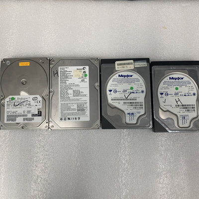 Lot of 4 Desktop IDE hard drives