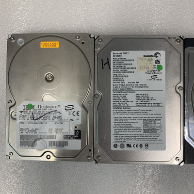 Lot of 4 Desktop IDE hard drives