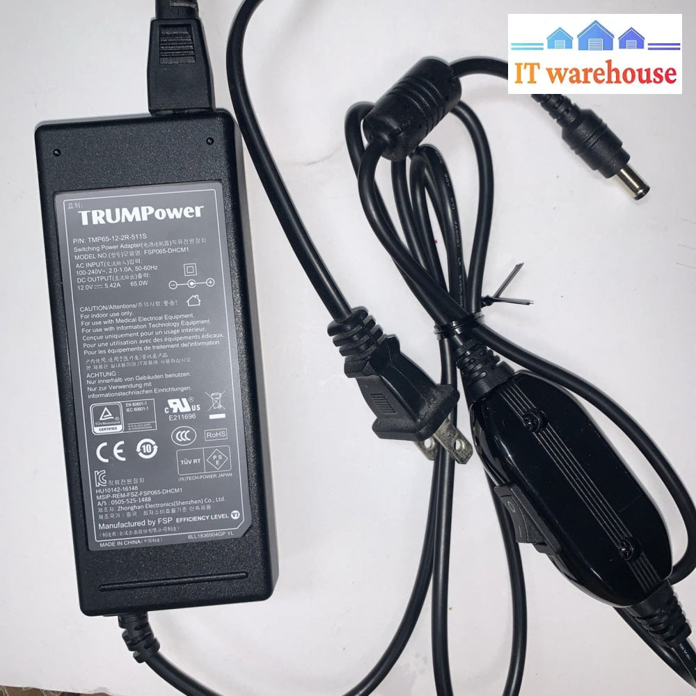 (36x) TRUMPower TMP65-12-2R-511S AC Adapter 100-240V 12V 5.42A FSP065-DHCM1