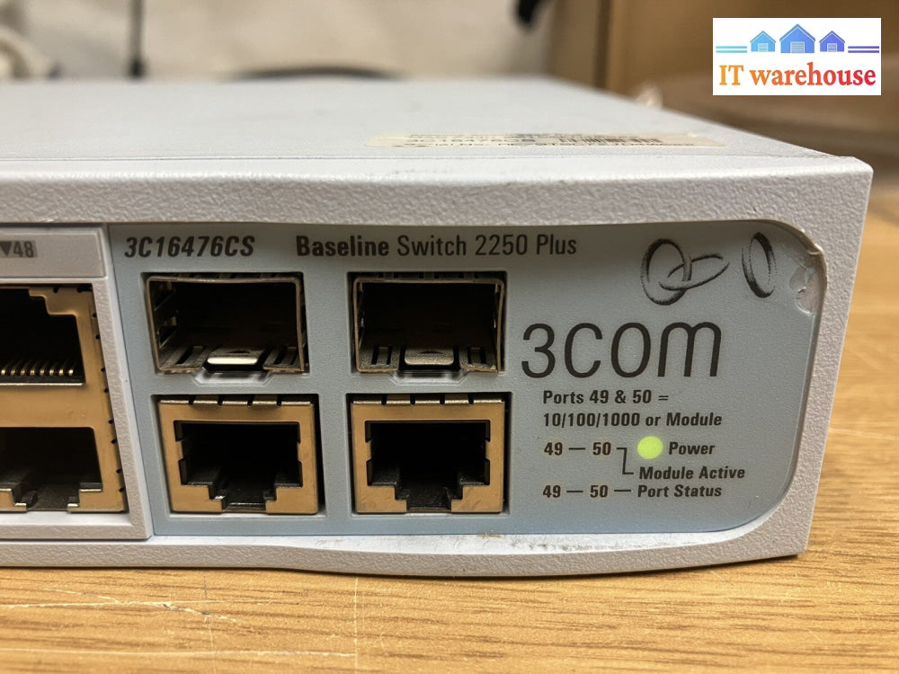 ~ 3Com Baseline Switch 2250 Plus 48 ports Ethernet Switch Managed - 10014921