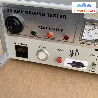 3GG ROD-L M25 25 A Output Current, 0-0.15 Ohms, Ground Continuity Tester (#A)