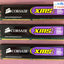 (3X 1Gb) Corsair Xms Pc2-6400 Ddr2-800 Computer Memory Ram Cm2X1024 -5400C4 ~
