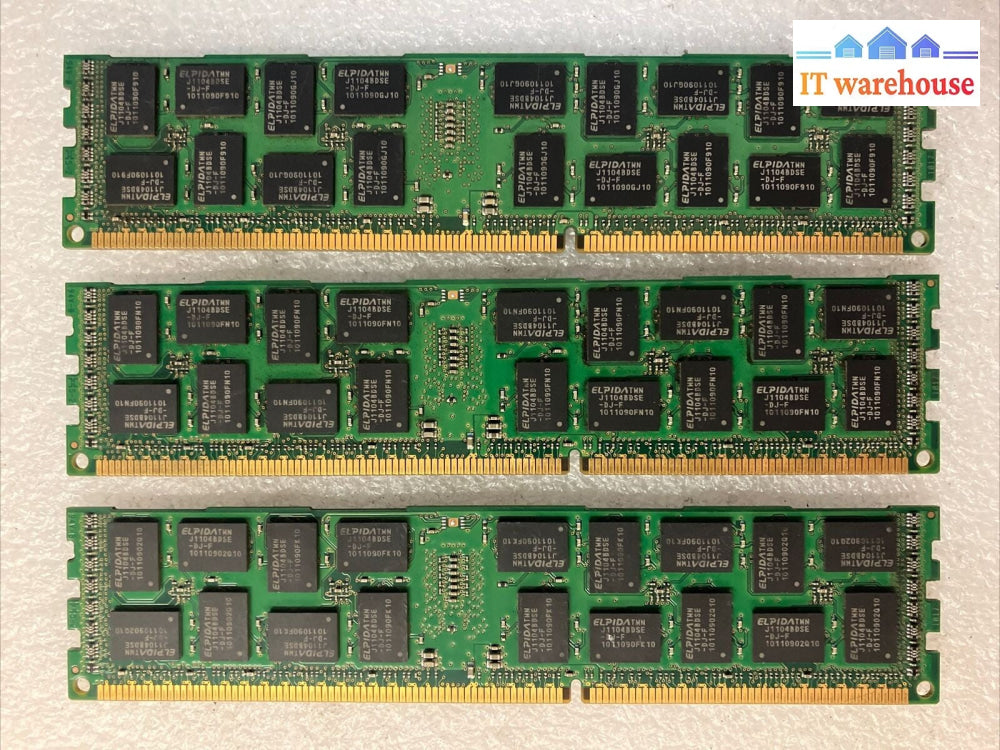 (3x 4GB) Kingston DDR3-1333 PC3-10600 DIMM Server Memory RAM KVR1333D3D4R9/4G ~