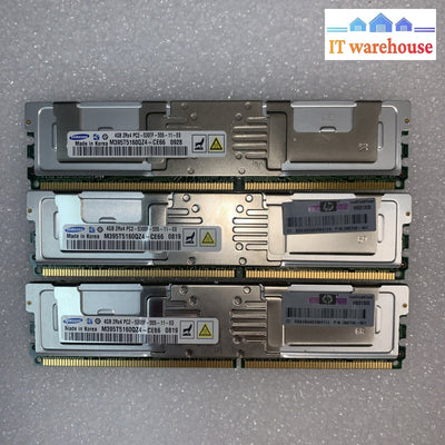 3x 4GB Samsung PC2-5300F DDR2-667MHz ECC FB (SERVER)  RAM