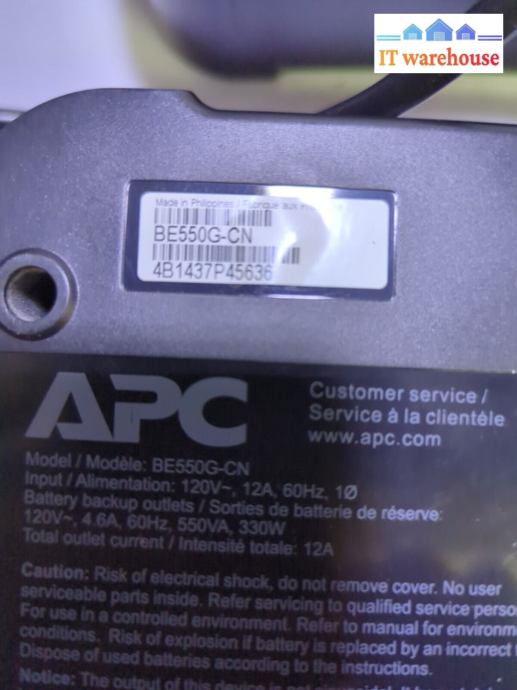 - 3X Apc Back-Ups Es 500 Be550G Outlet Surge Protector Tested (No Battery)