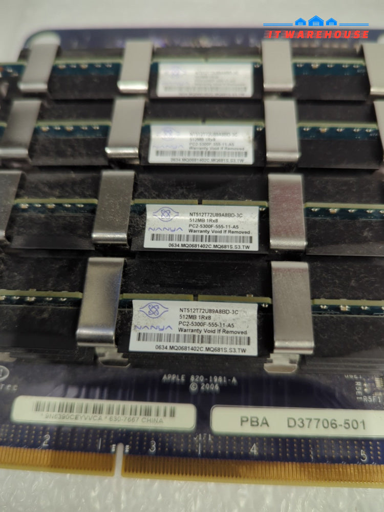 3x Apple Mac Pro Memory Riser PBA D37706-501 630-7667 w/ 14GB RAM -
