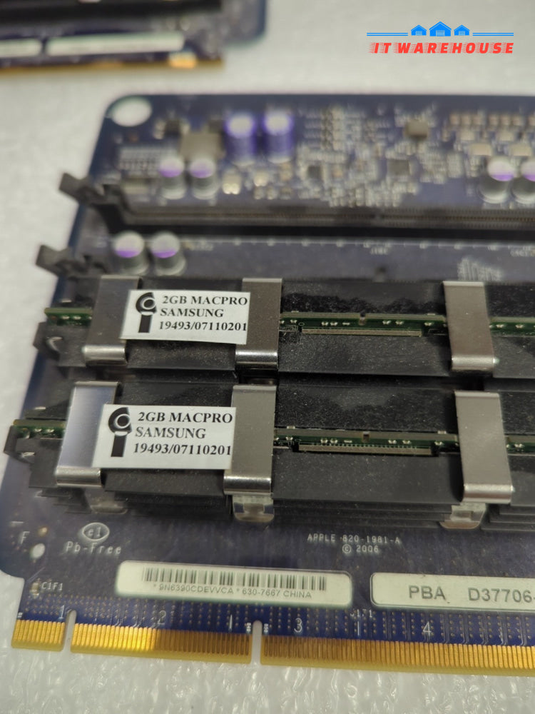 3x Apple Mac Pro Memory Riser PBA D37706-501 630-7667 w/ 14GB RAM -