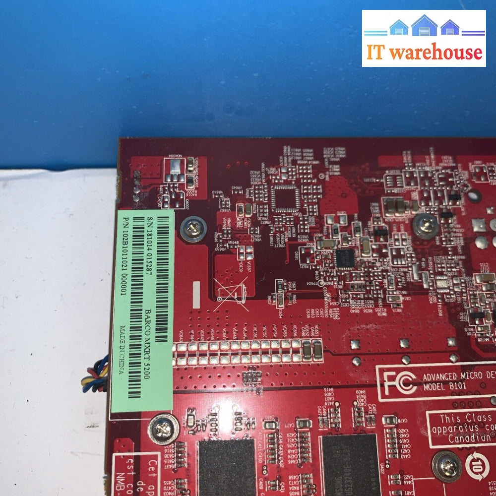 (3x) Barco ATI FireGL MXRT 5200 512MB GDDR4 2-DVI Full Video Card 102B1011021