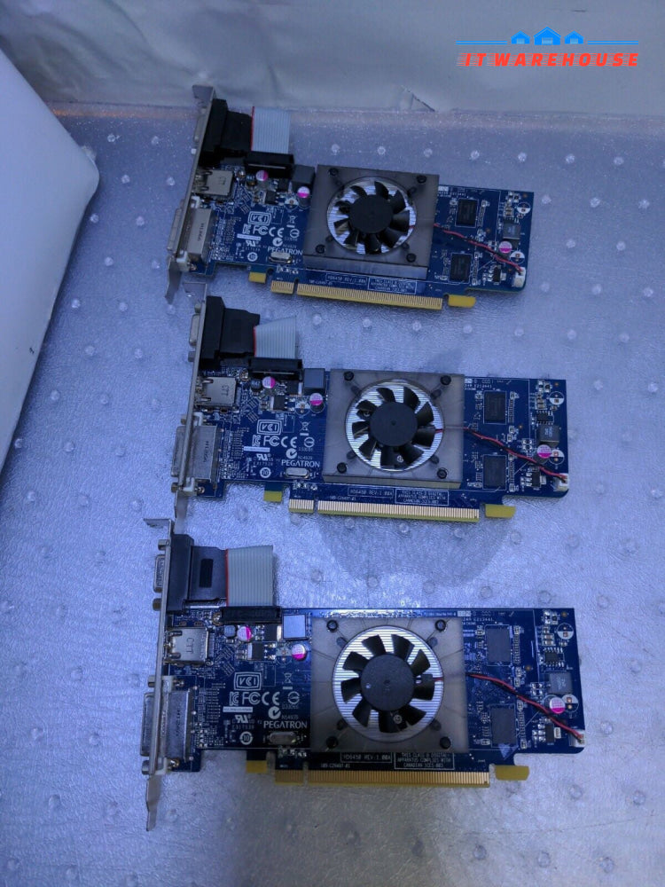 - 3x DELL HD6450 1GB GDDR3 HCVMH HDMI DVI VGA PCI-E Graphics Card TESTED