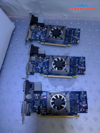 - 3x DELL HD6450 1GB GDDR3 HCVMH HDMI DVI VGA PCI-E Graphics Card TESTED