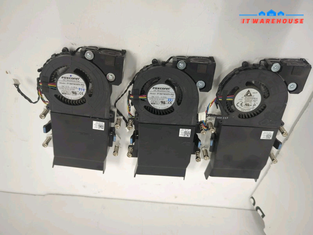 3x Dell OptiPlex USSF /Micro 5050 7050 Cooling Fan  & Heatsink  5JV3N Tested -