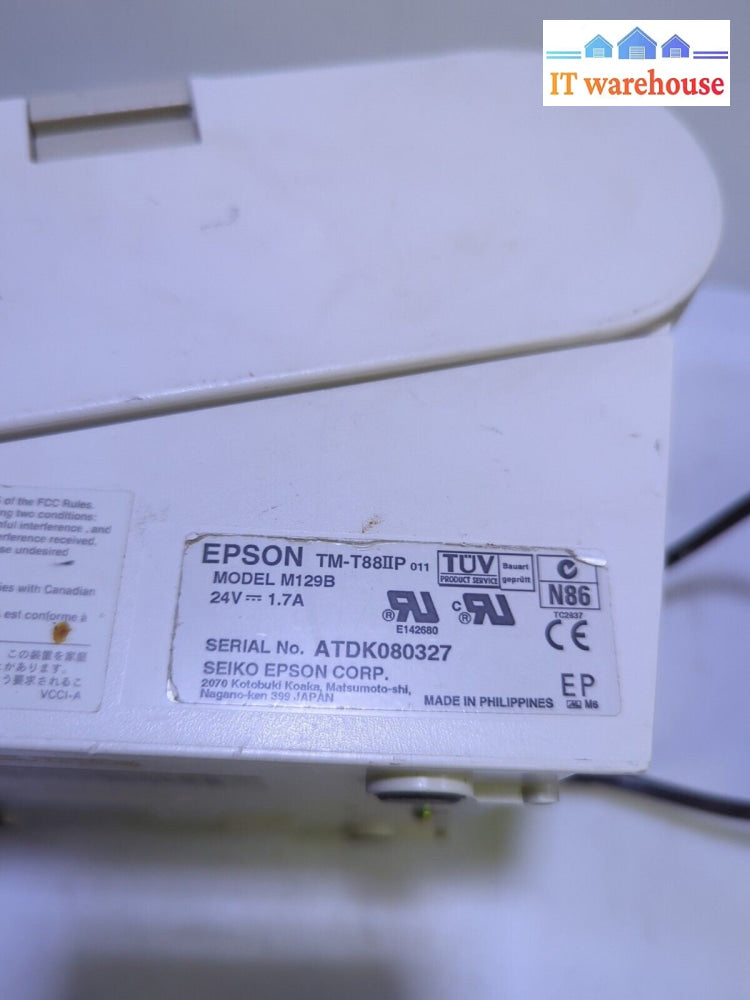 3x  Epson TM-T88II M129B POS  Printer Parallel or Serial (NO AC Adapter ) -
