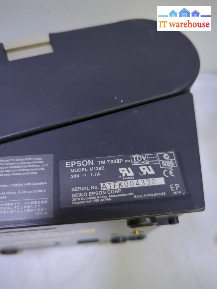 3x  Epson TM-T88II M129B POS  Printer Parallel or Serial (NO AC Adapter ) -