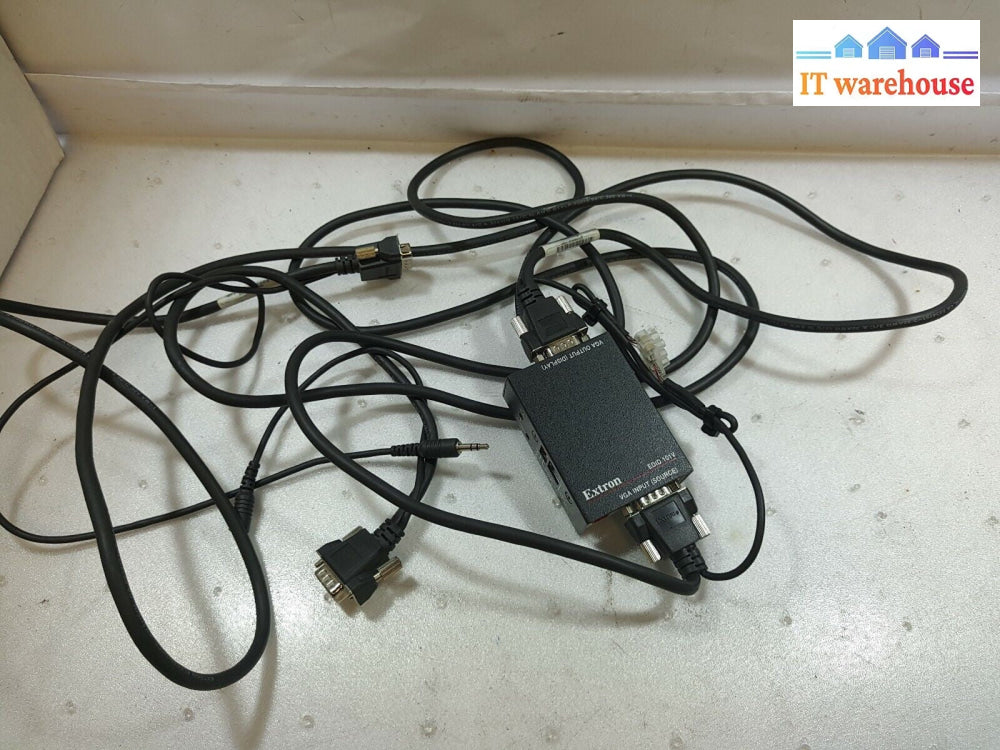 - 3x Extron EDID 101V EDID emulators with VGA extension cables 