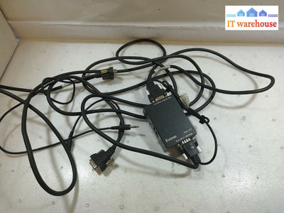 - 3x Extron EDID 101V EDID emulators with VGA extension cables 
