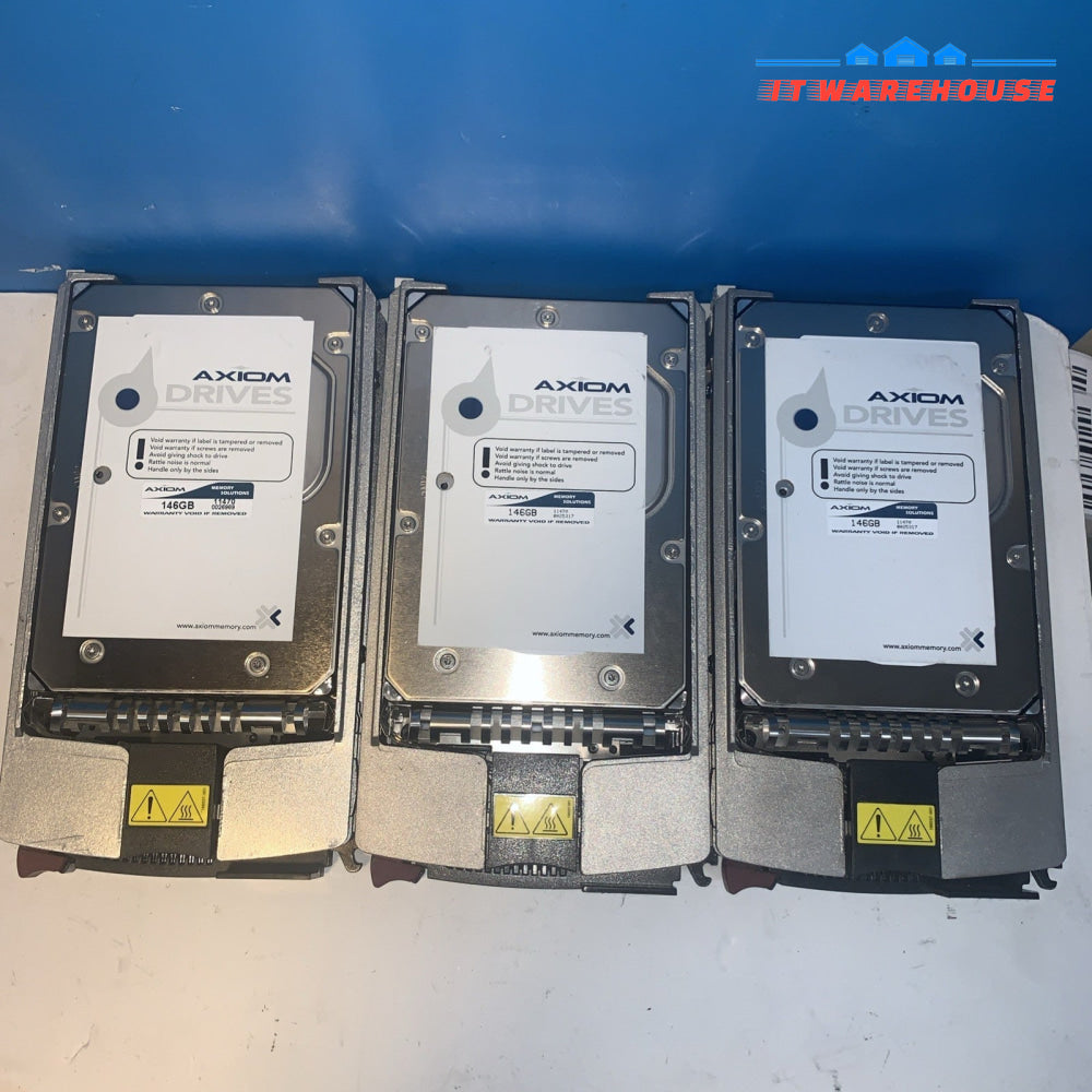 3x HP 146Gb SCSI U320 10K Hot Swap HDD with caddy