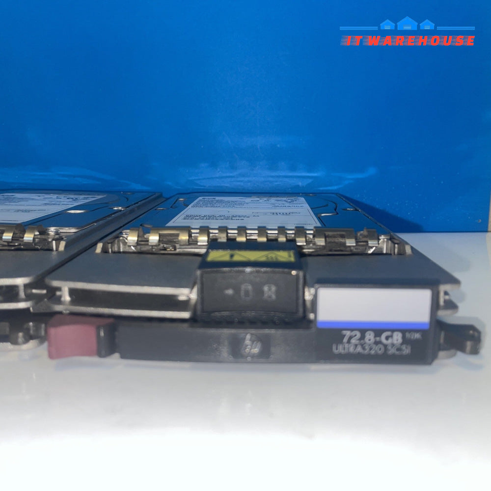3x    HP 72.8GB, 10k RPM, 3.5 in. Ultra320 SCSI server HDD with 289042-001 caddy