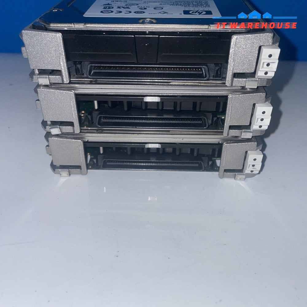 3x    HP 72.8GB, 10k RPM, 3.5 in. Ultra320 SCSI server HDD with 289042-001 caddy