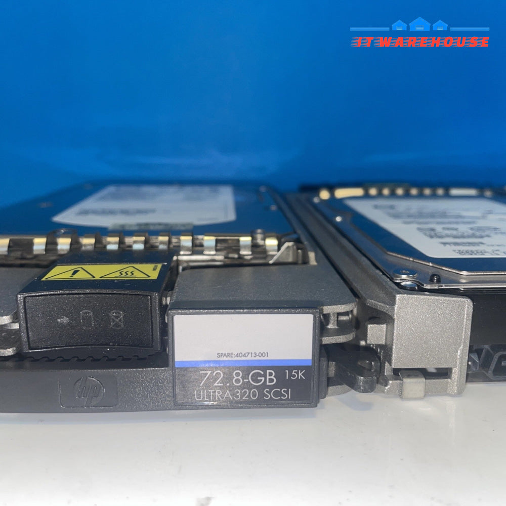 3x    HP 72.8GB, 15K RPM, 3.5 in. Ultra320 SCSI server HDD with 289042-001 caddy