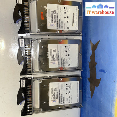 3x IBM FRU 90P1309 SCSI 10K RPM 73GB Hard Drive w/ caddy 25R4100