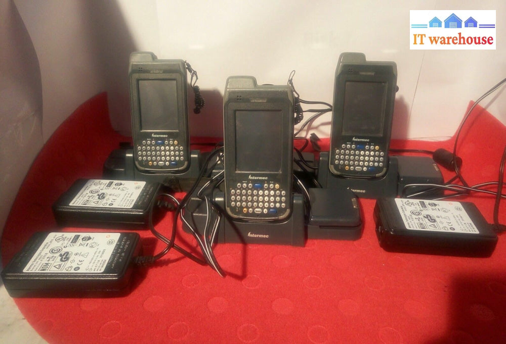 - 3x  Intermec CN4 Mobile Computer WITH AD10 CHARGER AND EXTRA BATTERY  