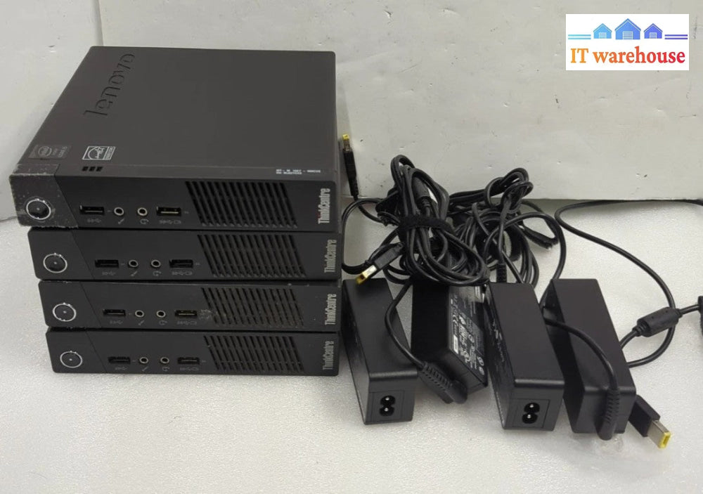 3x Lenovo ThinkCentre M73 Tiny PC  i5-4570T/8GB RAM/240GB SSD/AC/NO OS (*READ)