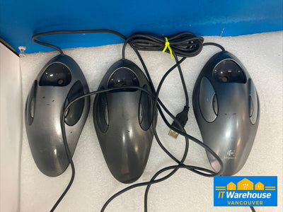3x Logitech T-BC21 810-000767 / 804377 Wired USB Mouse *Tested (No TrackBall) ~