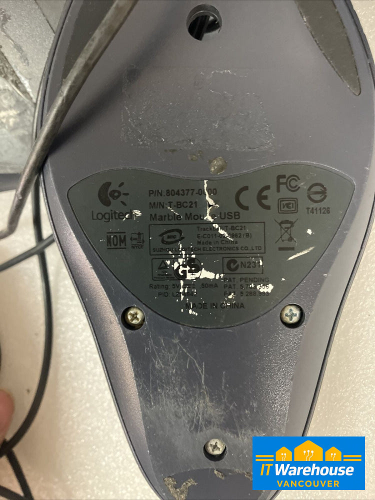 3x Logitech T-BC21 810-000767 / 804377 Wired USB Mouse *Tested (No TrackBall) ~