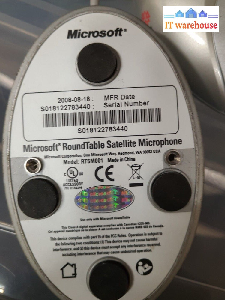 3x Microsoft RoundTable Satellite Microphone RTSM001