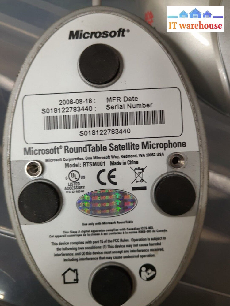 - 3X Microsoft Roundtable Satellite Microphone Rtsm001