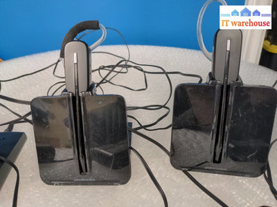 - 3X Plantronics C054 Base + Wh500 Wireless Headset System