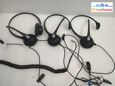 3x Plantronics Wired Headset