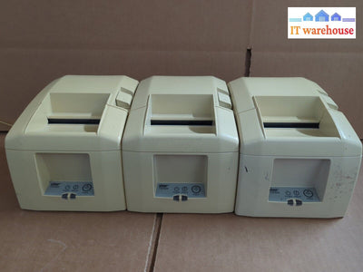 3x STAR TSP650 203dpi USB POS THERMAL RECEIPT PRINTER TESTED (NO AC) -