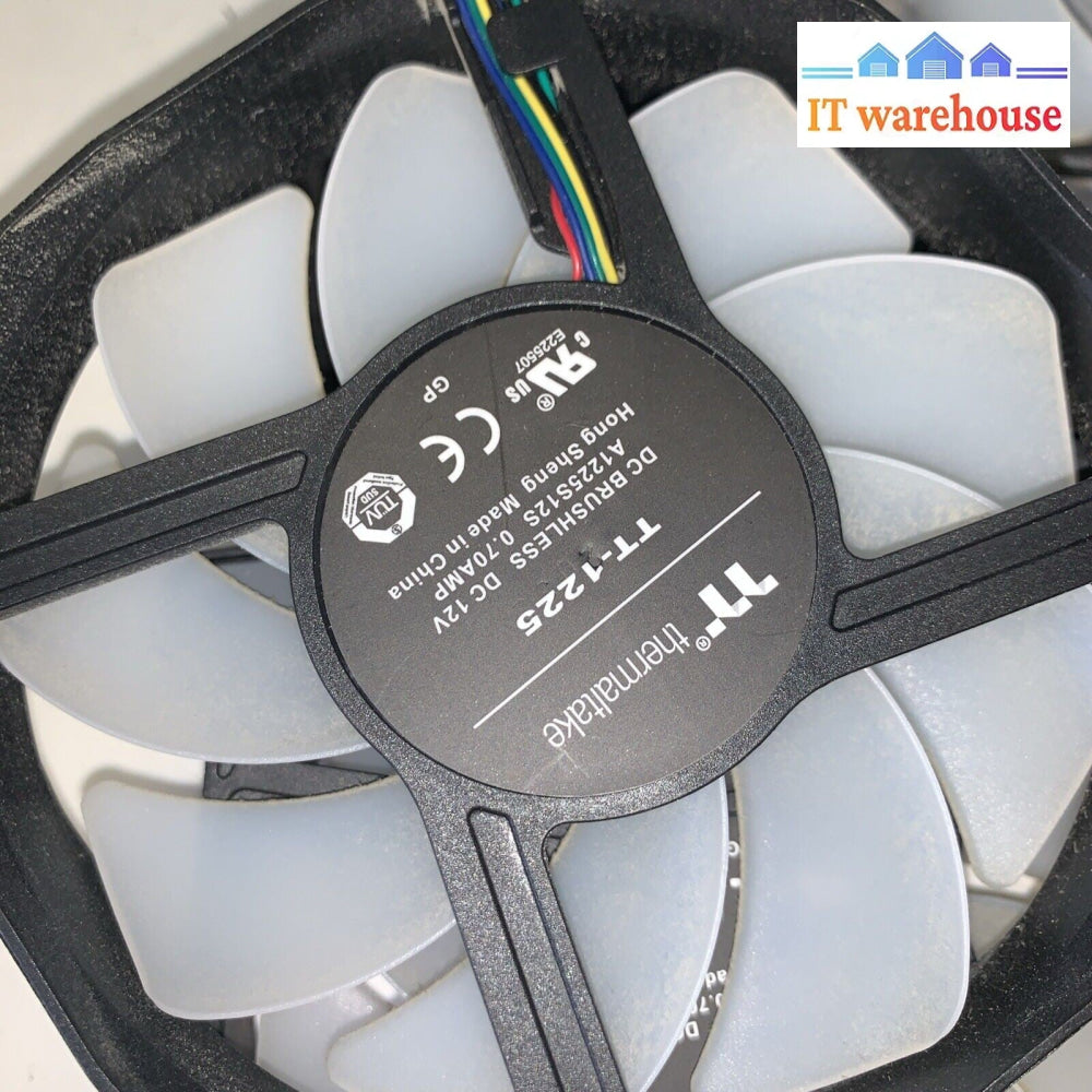 (3x)  ThermalTake TT-1225 Color LED 120mm Quiet PC Fan  12V 0.7A  120*120
