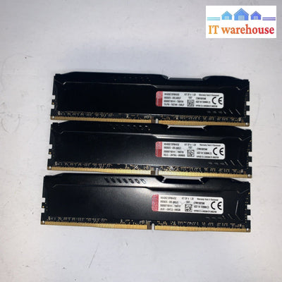 (3x8GB) Kingston DDR4 2666 Desktop Ram HX426C15FBK4/32 memory