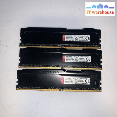 (3x8GB) Kingston DDR4 2666 Desktop Ram HX426C15FBK4/32 memory