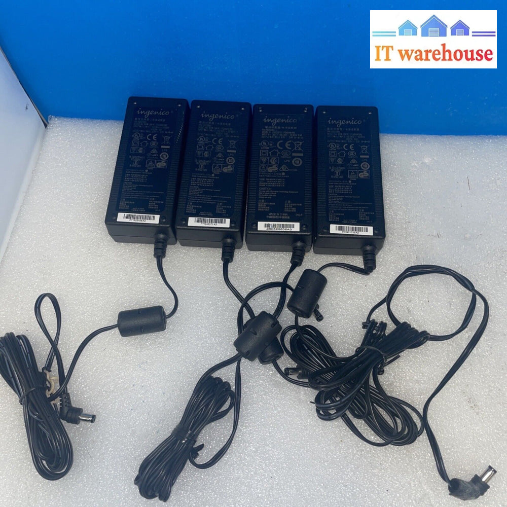 4× Ingenico Psm24W-080 Ac Adapter Power Supply For Isc480 Credit Card Terminal