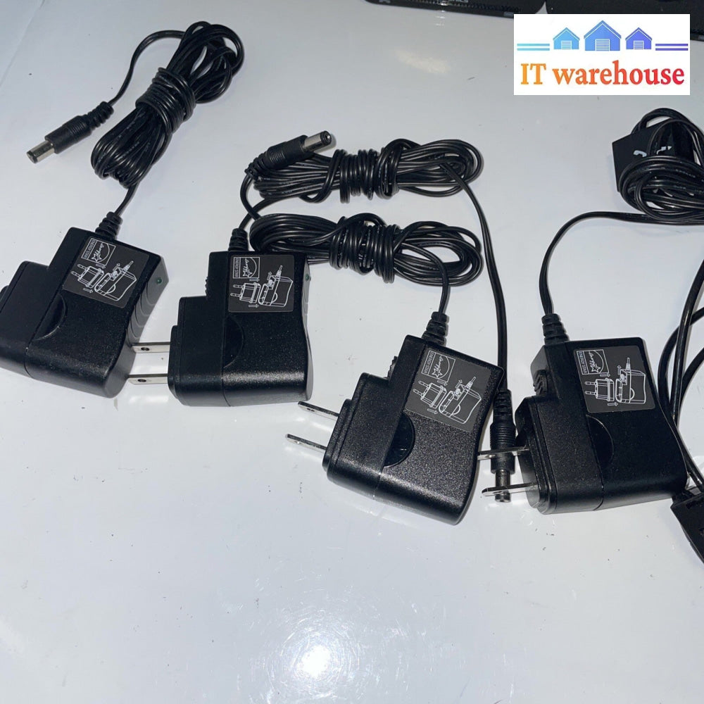 4 sets of Plantronics Wireless Headset CS520 C052 charging base with cables