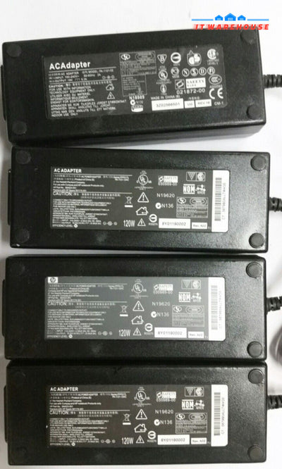 4 x  hp laptop PA-1121 19V/18.5 6.3A AC ADAPTER 