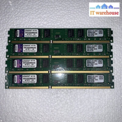 4 X Kingston 4GB DDR 3 Desktop Memory KVR1333D3N9K2/8G