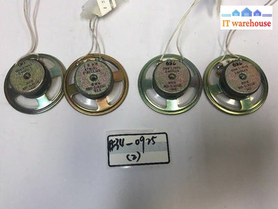 4 x Mini Speaker /Wire Harness 8 Ohm NMB 006-1010870-000 57F505N-1 2-1/4" 