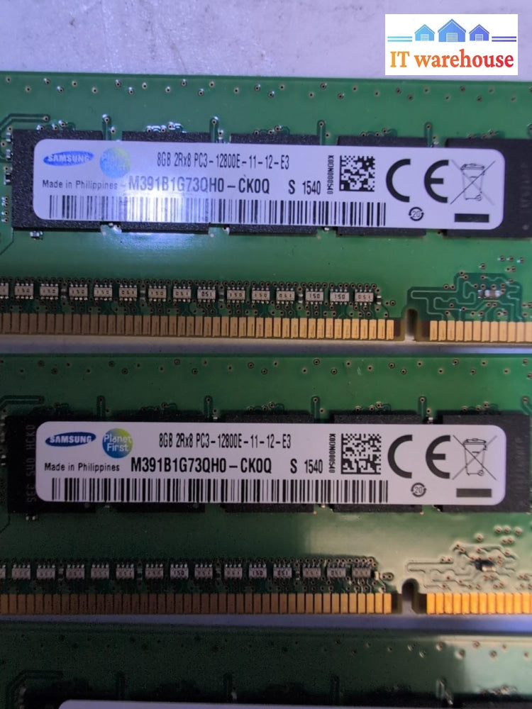 40GB (5x8GB) Samsung PC3L-12800E DDR3-1600MHz 2Rx8 ECC M391B1G73QH0 Server RAM -