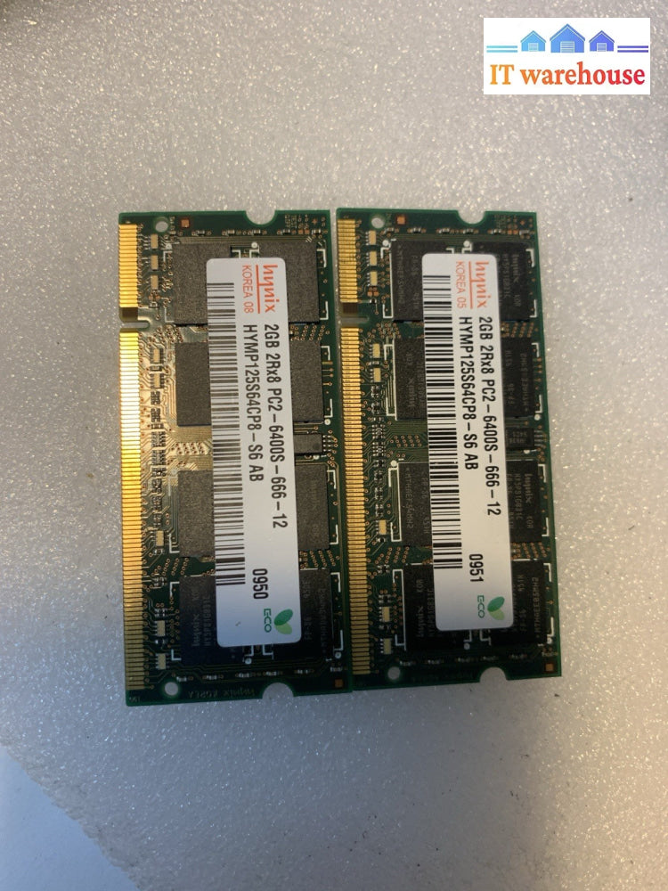4GB (2×2GB) Hynix DDR2 800MHz PC2-6400 SO-DIMM Laptop RAM  iMac 2007-2008