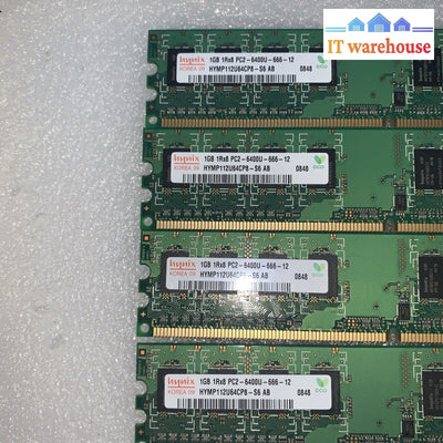 4GB (4X1GB) Hynix PC2-6400U HYMP112U64CP8 DDR2  Memory